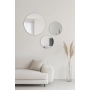Lustro FAMILIA SET– zestaw 3 luster okrągłych (średnice 25, 30 i 40 cm) do salonu, sypialni, łazienki i nowoczesnych wnętrz